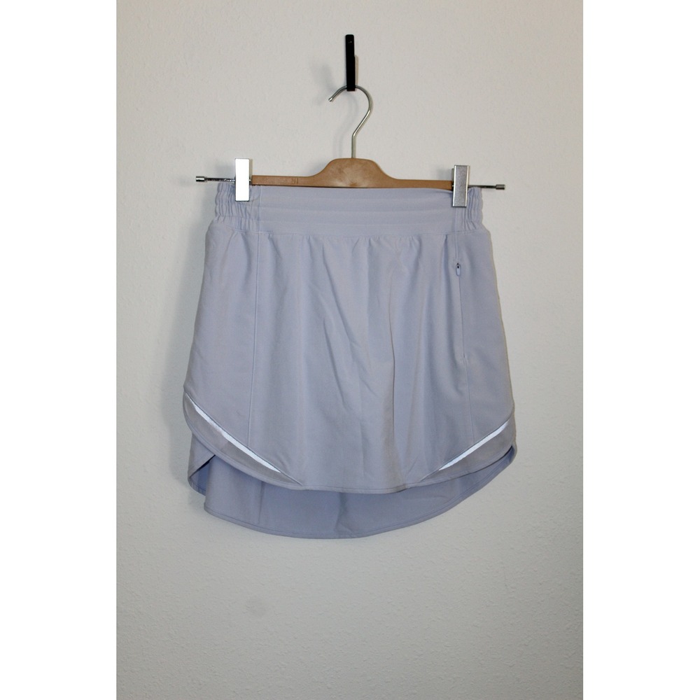 Lululemon Hotty Hot Run Skirt 3 Pastel Blue Lavender Running Shorts Liner 4